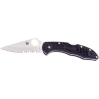 Нож Spyderco Delica 4, VG-10, FRN, полусеррейтор ц:black