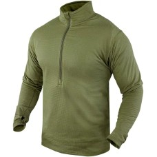 Термосвитер Condor-Clothing BASE II ZIP PULLOVER M ц:оливковый