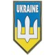 Патч МИД Тризуб U білий погон ц:білий