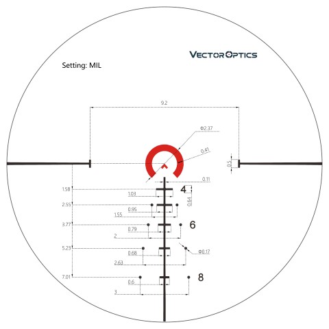 Прицел оптический Vector Optics Continental 1-6x28 (34mm) illum. FFP Tactical