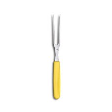 Кухонна виделка Victorinox Carving Flat 15см з жовт. ручкою