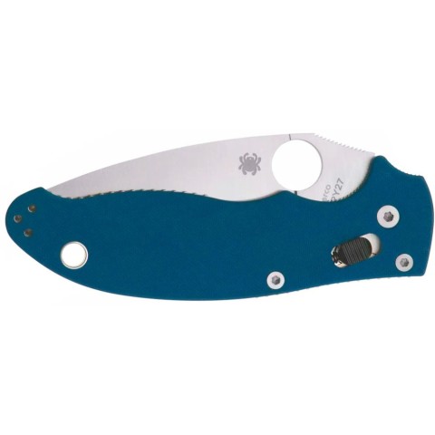 Ніж Spyderco Manix 2, CPM SPY27, G-10 cobalt blue