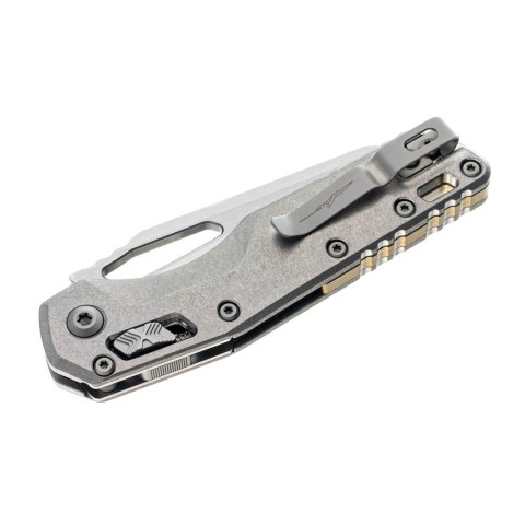 Ніж Microtech MSI Ram-Lok Marfione Select Stonewash Slab side Titanium w/bronze