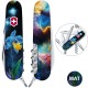 Складаний ніж Victorinox CAMPER DESIGN Блакитно-жовтий ірис