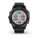 Смарт-часы Garmin fenix 6 Pro Sapphire углеродно-серые DLC с черным ремешком