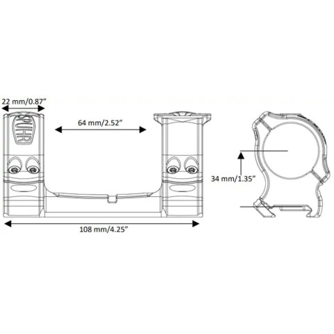 Моноблок Spuhr SCP-3006A, Ø30, H34mm/1,35