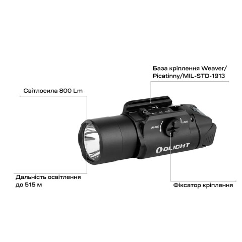 Ліхтар Olight PL Turbo Valkyrie Black