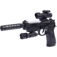 Пістолет світло-звуковий ZIPP Toys Beretta 92FS черный