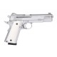 Стартовый пистолет KUZEY 911#3 Shiny Chrome Plating/White Grips