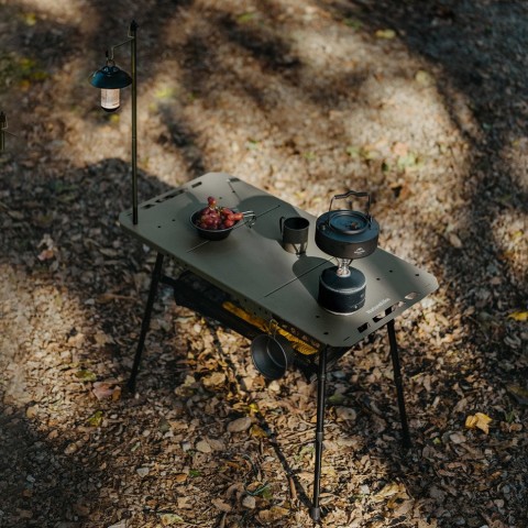 Складаний стіл Naturehike CNK2450JJ025, 80х40 см, алюміній, оливковий
