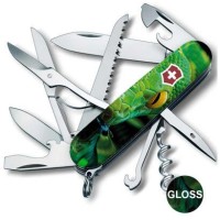 Ніж Victorinox Swiss Army Huntsman Zodiac Зелена дерев'яна змія