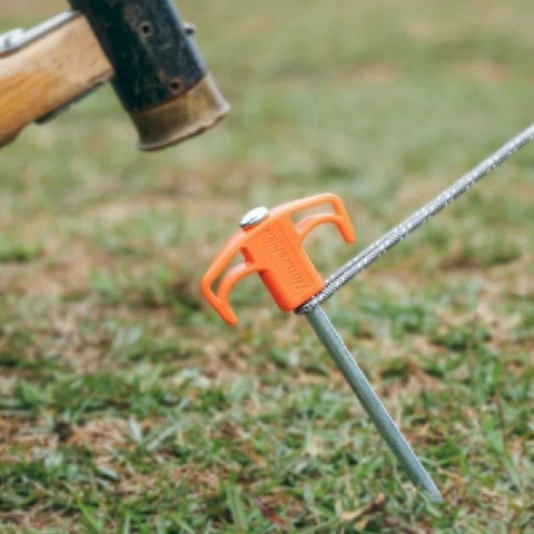 Кілки металеві Naturehike NH21YW133, 25 см, помаранчеві 2 шт.