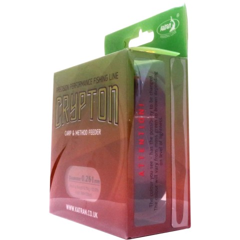 Леска Katran Crypton Carp & Method Feeder 300m (green-red) 0.261mm 12.57lb/5.7kg