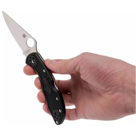 Нож Spyderco Delica 4 Flat Ground, VG-10, FRN ц:black