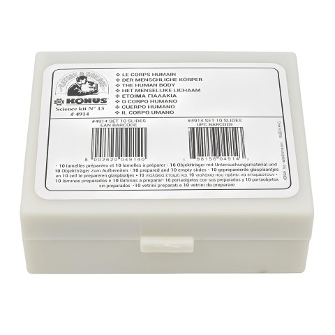 Набір мікропрепаратів KONUS Патологічні тканини людського тіла, частина I (10 шт.)