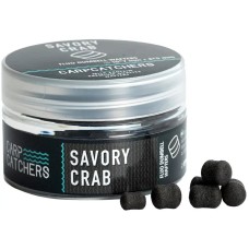 Бойлы Carp Catchers Fluo Dumbell Wafters Savory Crab 8х5 and 10x7mm