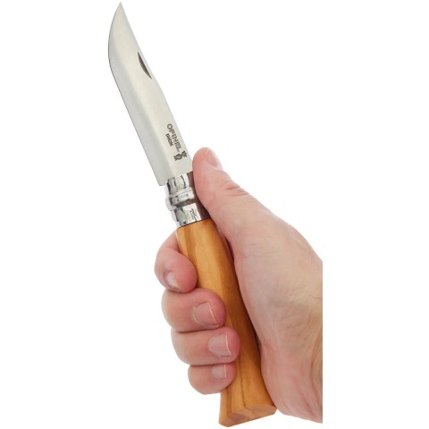 Нож Opinel №9 VRI, олива, упаковка ц:natural