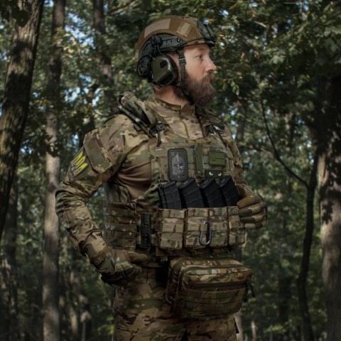 Сумка-напашник Ukrarmor PRO. Розмір XL (19х26 см). Матеріал Cordura 500D Мультикам