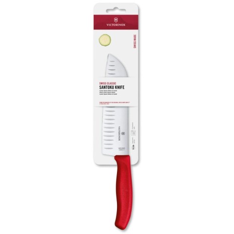 Ніж Сантоку Victorinox Swiss Classic 17см черв 6.8521.17C1B
