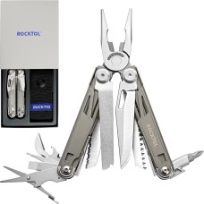 Мультитул Rocktol SK02VG 19-в-1 з титановим покриттям та нейлоновим чохлом в подарунковій коробці
