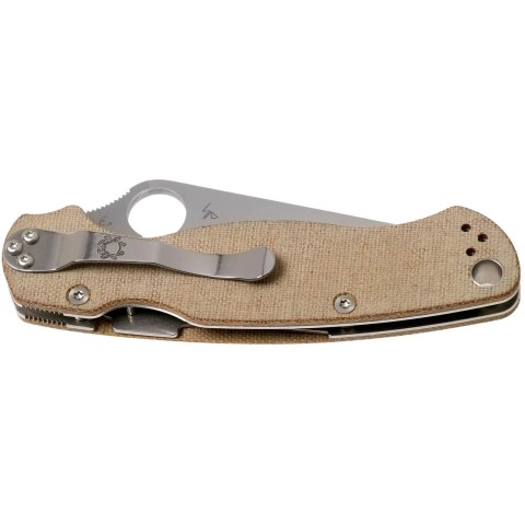 Нож Spyderco Para Military 2 Brown Micarta CPM Cru-Wear