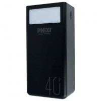 Power Bank PHIXI P40 40000mAh для заряджання телефону, планшета та електроніки