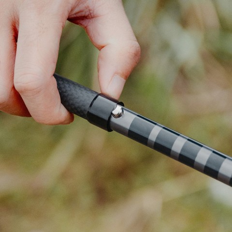 Трекінгова палиця Naturehike CNK2450DS017, 35-110 см, чорна