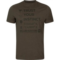 Футболка Harkila Instinct S/S XL коричневый