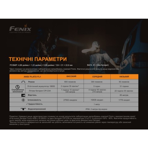 Ліхтар ручний Fenix TK06