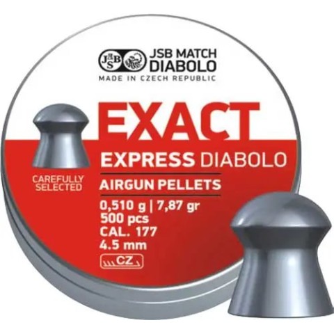 Пули пневматические JSB Diabolo Exact Express 0,51 г 4,52 мм 500 шт/уп