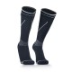 Водонепроникні шкарпетки Dexshell Longlite Socks 2.0, сірі полоски, розмір L (43-46)