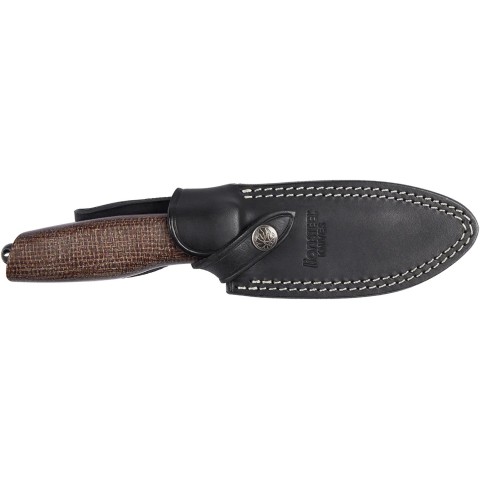 Нож Lionsteel Acha Black blade - Natural Burlap M390