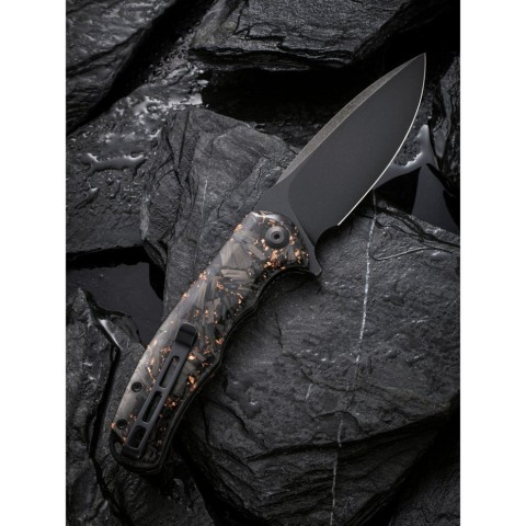 Ніж складаний туристичний Civivi Praxis, (9.5 см) 9Cr18MoV / Carbon Fiber & Resin