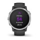 Смарт-годинник Garmin fenix 6S сріблястий з чорним ремінцем