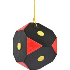 Мишень для стрельбы Yate Cube Polimix 6, 30x30x30 cm, 40 lbs ц:blk/red
