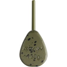 Грузило Brain In-Line Flat Lead 130g 2шт/уп green