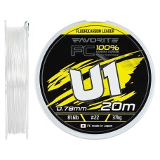 Флюорокарбон Favorite U1 FC 20m #22/0.78mm 81.6lb/37.0kg