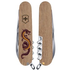 Ніж Victorinox Spartan Zodiac 91мм,12функ ,Дерев'яний дракон
