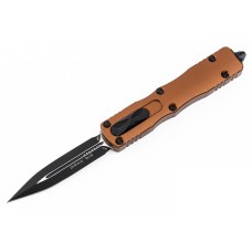 Нож Microtech Dirac D/E OTF, черный клинок,  рукоять tan