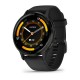 Смарт-годинник Garmin Venu 3 чорний зі сланцевим сталевим безелем і силіконовим ремінцем