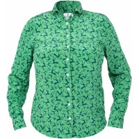 Блуза Habsburg 38 с оленями женская Green