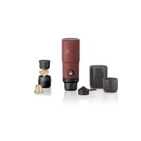 Портативна еспресо-кавоварка Wacaco Nanopresso біла з чохлом, механічна, для меленої кави