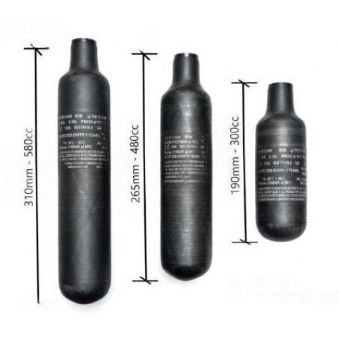 Резервуар для повітря FX Tube/Bottle Carbonfiber 480 cc