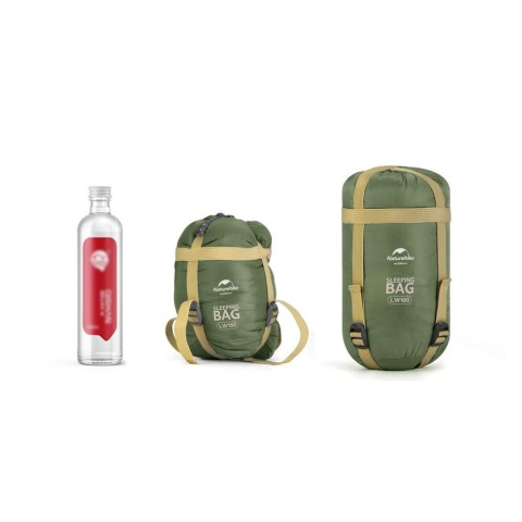 Спальний мішок Naturehike LW180 Mini NH21MSD04, лівий, темно-зелений