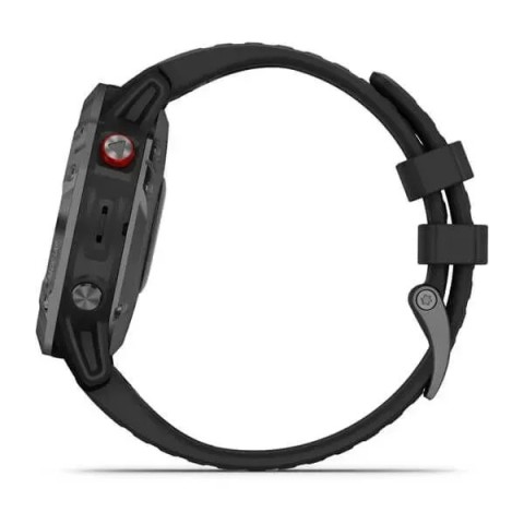 Смарт-годинник Garmin fenix 6 Pro Solar Edition сірий з чорним ремінцем