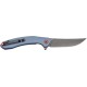 Нож CJRB Gobi Black Blade, AR-RPM9 Steel, ц:blue