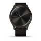 Смарт-годинник Garmin vivomove Style із графітовим корпусом та чорним ремінцем