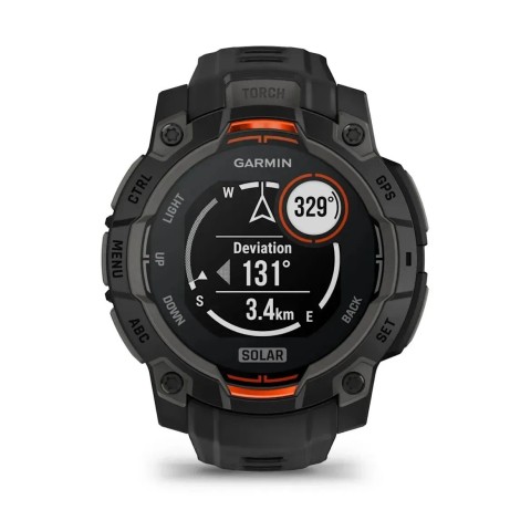 Смарт-годинник Garmin Instinct 3 (45 мм) Solar чорний