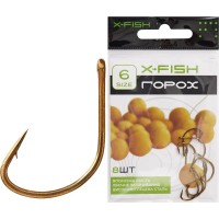 Крючок X-Fish Горох #6 (8шт/уп)