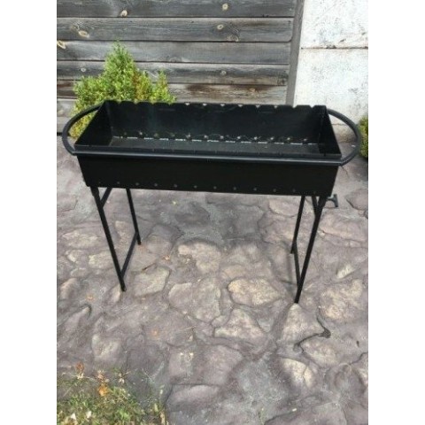 Мангал 12 шампурів 3 мм на ніжках (М12-3N)